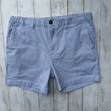 Chubbies Shorts Mens XL Blue Stripe Chino 5.5 Inseam Stretch Cotton Summer