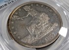 1877 S Trade Dollar $1, PCGS XF Detail, scratch on reverse — photo 4