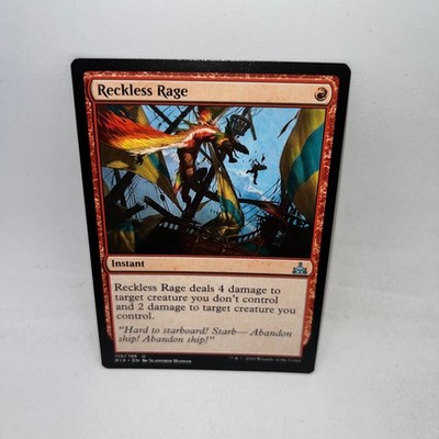 Reckless Rage 110 Uncommon Rivals of Ixalan Magic: The Gathering Lightly Played