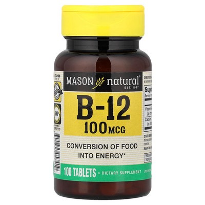 Vitamin B-12, 100 Tablets