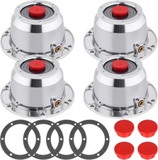 4 Pack 343-4195 Trailer Hub Caps Kit 3434195 Aluminum Hubcaps For Trailer