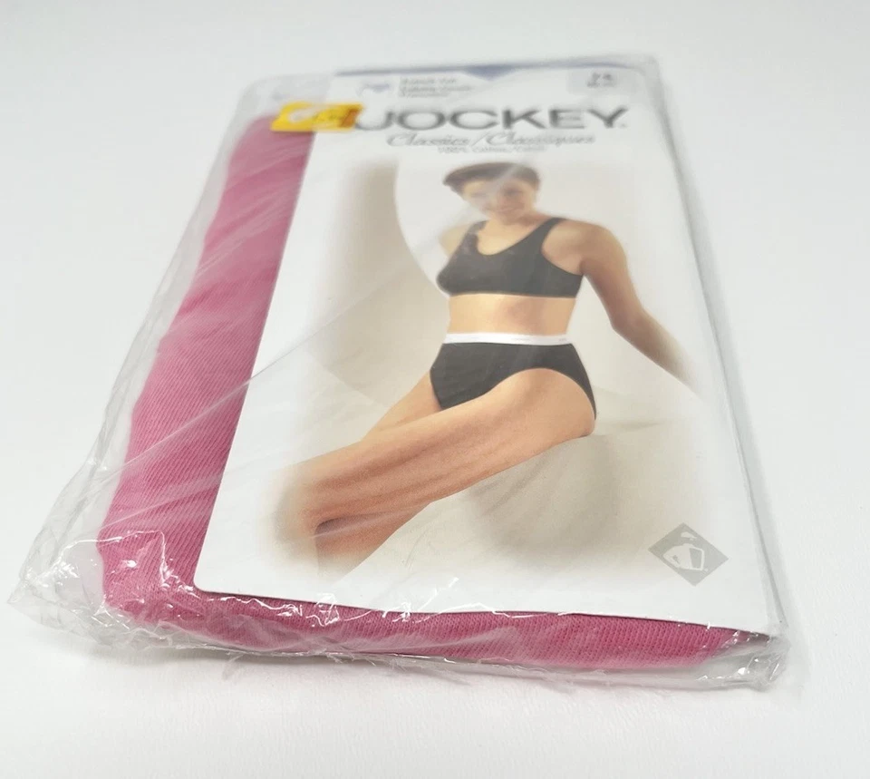 "Nueva ropa interior vintage Jockey Classics corte francés 7-G algodón 42-44"" rosa 1998" Foto 4 de 4