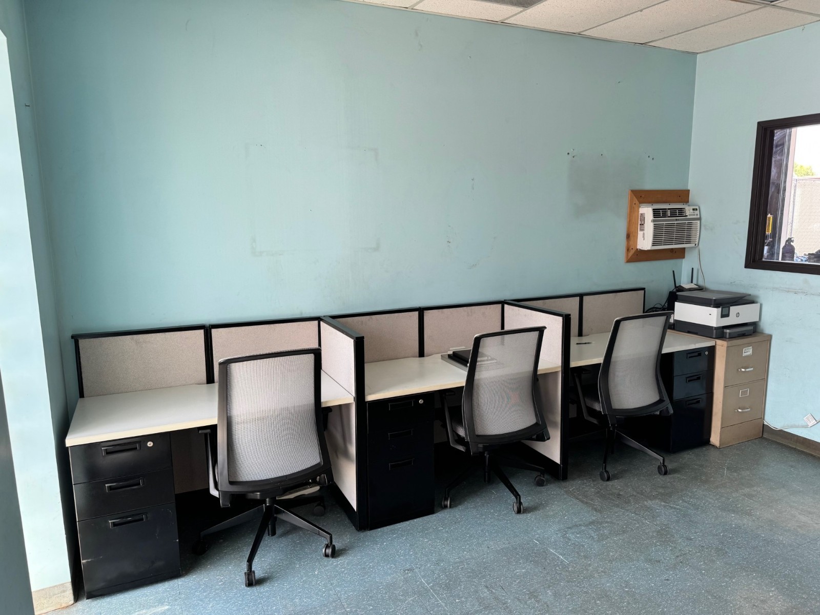 Used Office Desk Cubicles with Partitions – Desks Only | eBay