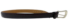 VTG Banana Republic Unisex Geuine Leather Dark Brown Croc Print Belt Size 26