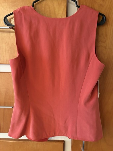 Dana Buchman Women’s NWT Size 8 100% Silk Sleeveless Shell Tank Top - Picture 2 of 5