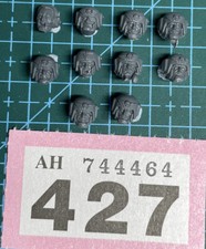 10 Cadian Heads Helmets Astra Militarum 40k Bits Guard Necromunda Militia