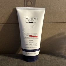 Image of Christophe Robin Night Recovery Cream White Lotus Flower Rich Treatment 5oz