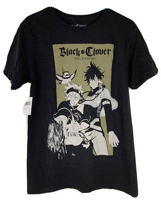 BLACK CLOVER MEDIUM AUTHENTIC ANIME CRUNCHYROLL FUNIMATION ASTA YUNO SHIRT NWT