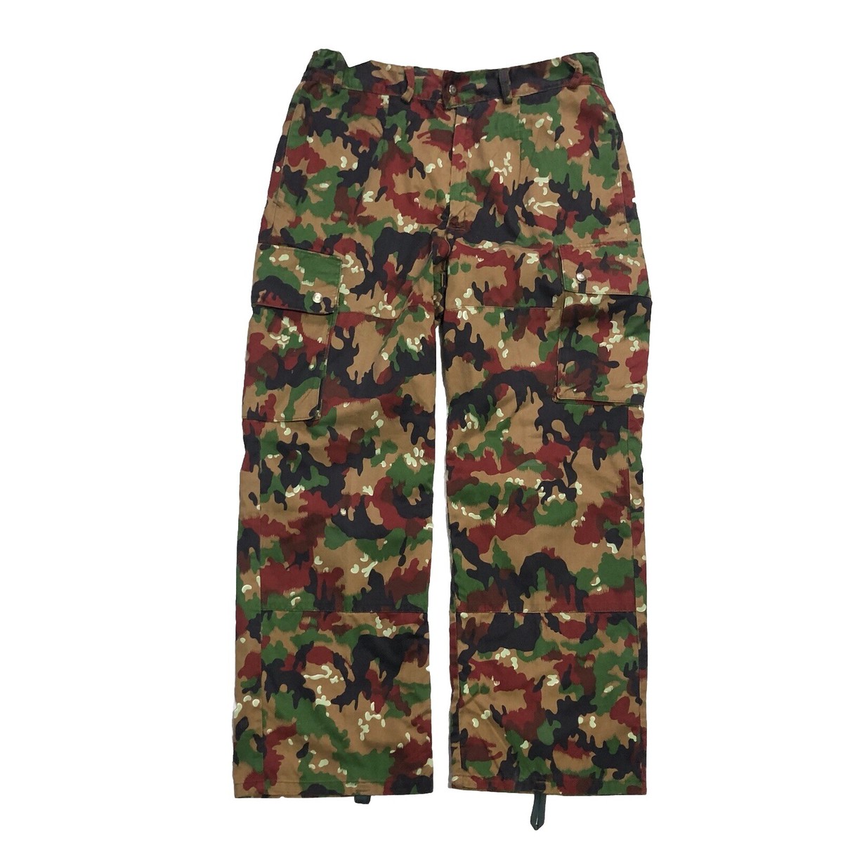 パンツ 80s Swiss army M-83 wide cargo pants Swiss Army M83 Combat Alpenflage Pants | Military Surplus