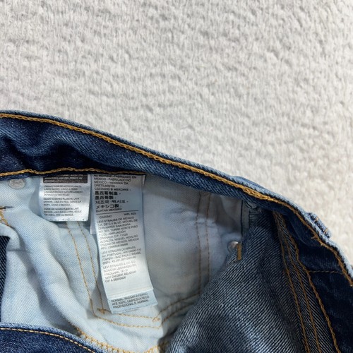 Jeans Levi's 505 regular dritto 36x29 (36x27,5) lavaggio med uomo 100% cotone - Foto 8 di 11