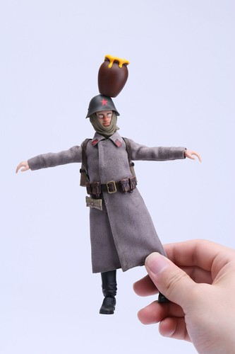 POPTOYS Bean-Gelo WWII Soviet Red Army Soldier Andre 1/12 Action Figure Deluxe - Picture 8 of 8