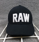 TaylorMade Hat Black Raw Wedge Golf Snapback White Logo