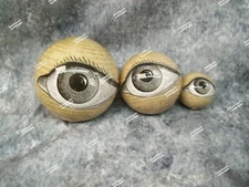 Set of 3 Eyeball Orbs Creepy Eye Balls Halloween Prop Doctor Haunted House Decor