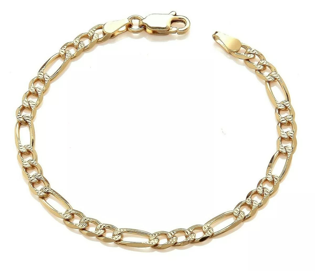 9ct gold figaro best sale bracelet