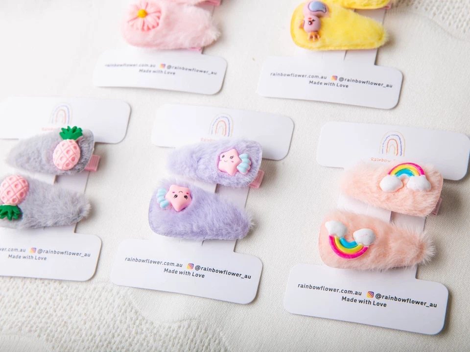 Juego de 5 estilos de pinzas para el cabello de coleta esponjosa otoño invierno accesorio para el cabello Foto 2 de 4