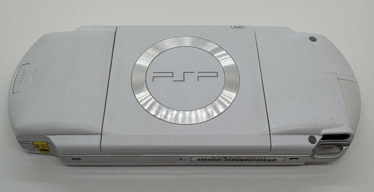 Sony PlayStation Portable PSP 1000 White Console Buttons Custom Charger