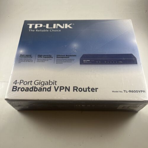 TP-Link TL-R600VPN SafeStream Gigabit Broadband VPN Router Sealed New