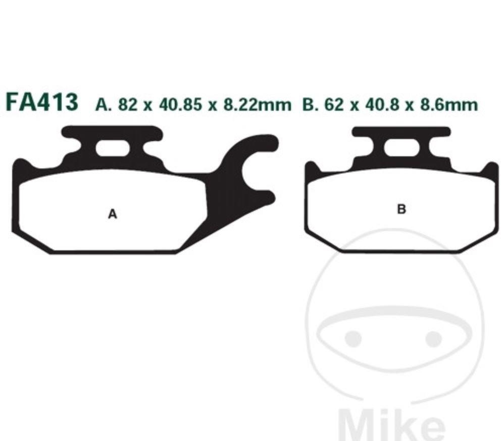 EBC Brake Pads SFA413 fits Suzuki UH Benelli Caffe 125 200 250 Burgman A G LC