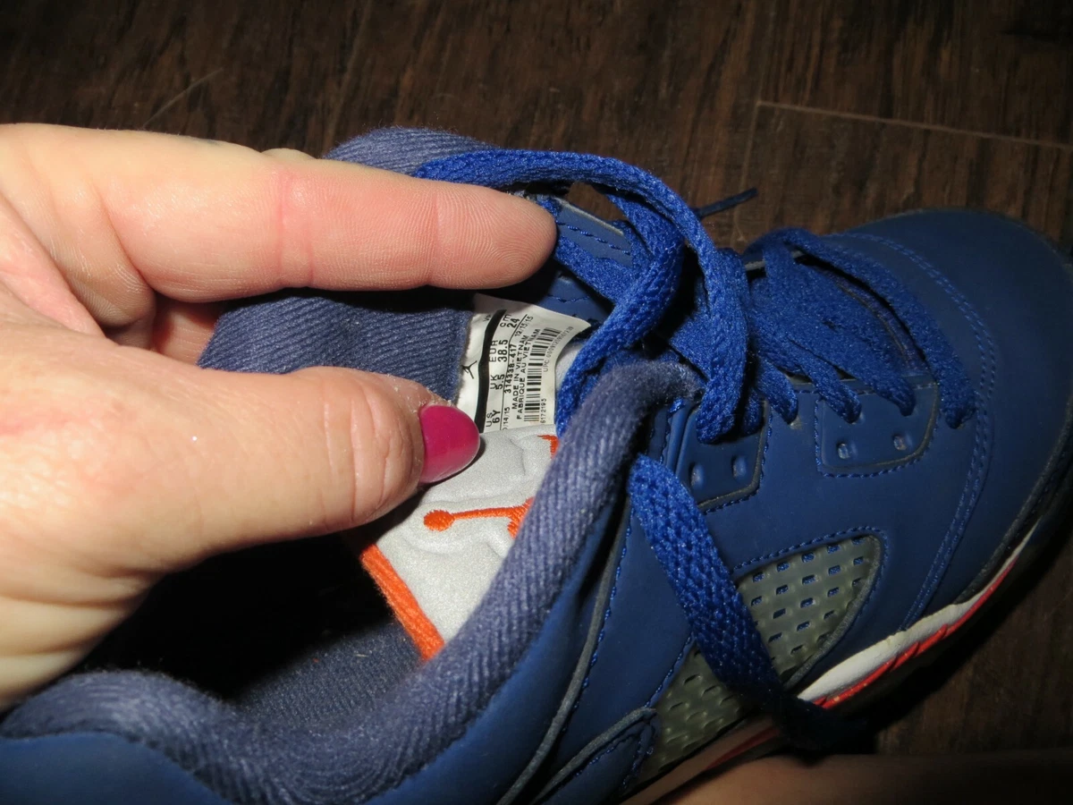 Nike Air Jordan 5 Retro Low NY Knicks Blue/White/Orange (Size 6