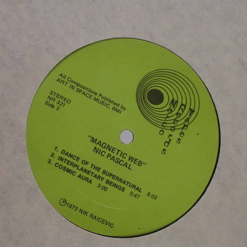 NIK PASCAL: Raicevic Magnetic Web NARCO 1st Press ’73 Experimental LP NM Moog - Picture 4 of 4