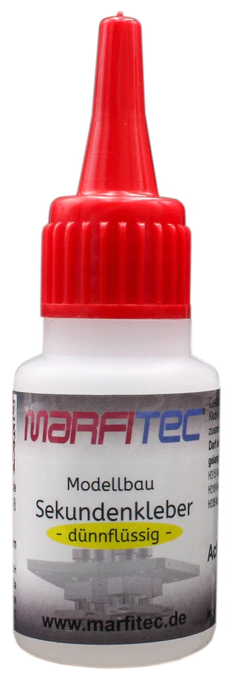 Marfitec Modellbau Sekundenkleber 3 x 20g SET - (dünn-, mittel-, dickflüssig) - Bild 2 von 4