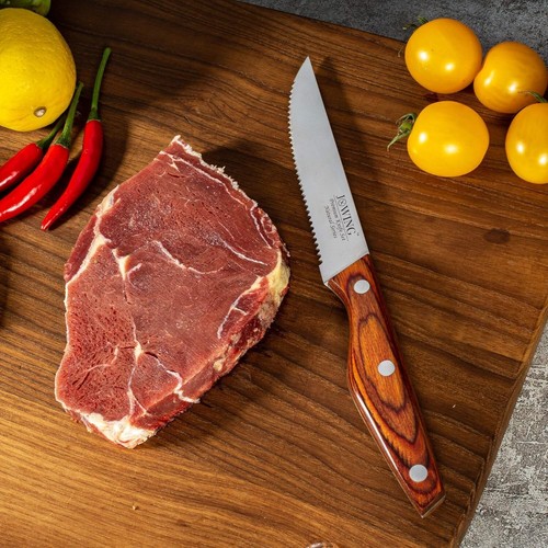8-Piece German High Carbon Stainless Steel Steak Knife Set with Pakkawood Handle - Picture 9 of 9