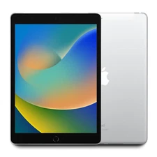 2021 Apple iPad 9th Gen 10.2" 64GB Unlocked - (Silver) A2603 w/1 Year Warranty