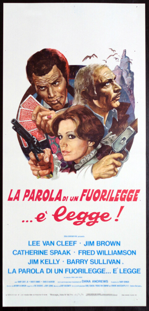 Locandina originale film La parola di un fuorilegge... è legge! (1975) - Regia di Antonio Margheriti