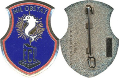 Leclerc Cavallerie, (6 12 Leder) E.C.L 12, NIL OBSTAT, weißer Delfin, A.Bertrand (4070)