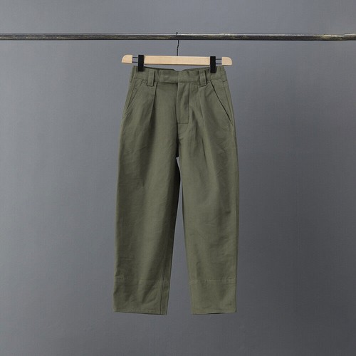 Margaret Howell donna vita alta casual pantaloni conici flangiati salopette dritta - Foto 28 di 28