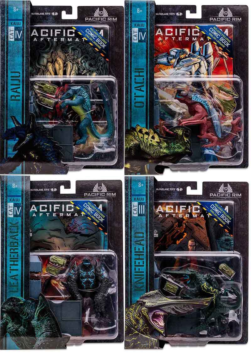 Mcfarlane Pacific Rim Kaiju 4 Inch Action Figure Wave 1 Set