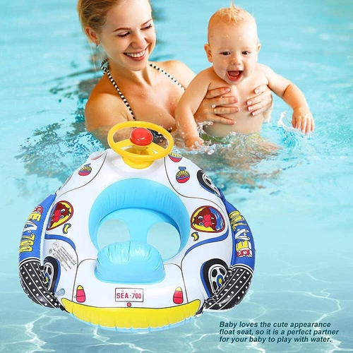 Baby Schwimmring aufblasbarer Schwimmsitz Kleinkind Kind Wasser Pool Schwimmhilfe Spielzeug UK - Bild 7 von 17
