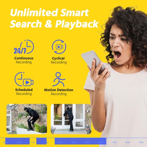 ANNKE 32CH 12MP NVR 4K Audio AI POE Security IP Camera System Color Night Vision - Picture 9 of 20