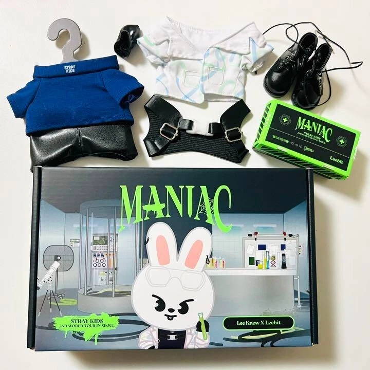 Stray Kids SKZOO Plush Outfit Maniac Ver. Leebit Lee Know | eBay