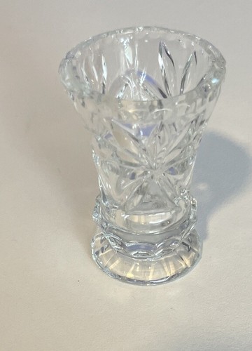"Florero pequeño vintage de vidrio con soporte para palillo de dientes de 2,5"" de alto" - Imagen 7 de 9