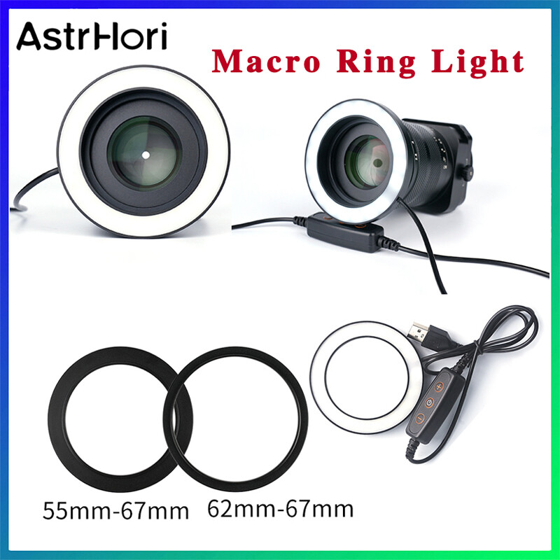 AstrHori Macro LED Ring 5W Fill Light with Adapter light Ring for DSLR  Cameras