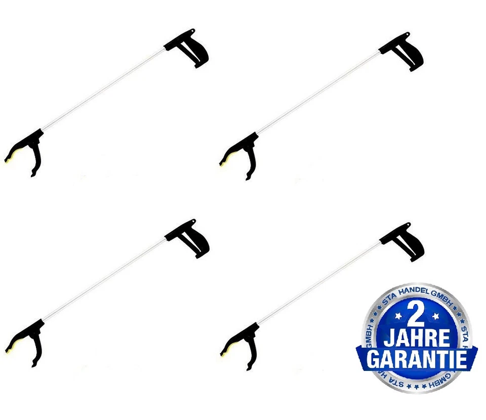 4 x Greifer Müll Zange Greifarm Greifer Greifzange Müllzange Müllsammler 76cm