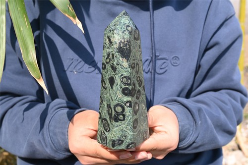 Espécimen de varita de cuarzo obelisco de jaspe natural Kambaba de 2,17 lb xa5692 - Imagen 11 de 12