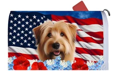 Glen of Imaal Terrier Patriotic Mail Box Cover