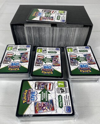 1000 UNUSED Pokemon TCG Online Code Card Lot Crown Zenith Paldea Evolved Paradox