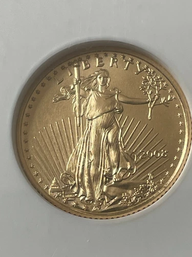 2008 Gold Eagle $5 Tenth-Ounce GEM UNCIRCULATED NGC 1/10 oz. Early Release