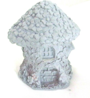 Flower fairy house latex mold plaster rapid set cement all mould 4'' x 3''