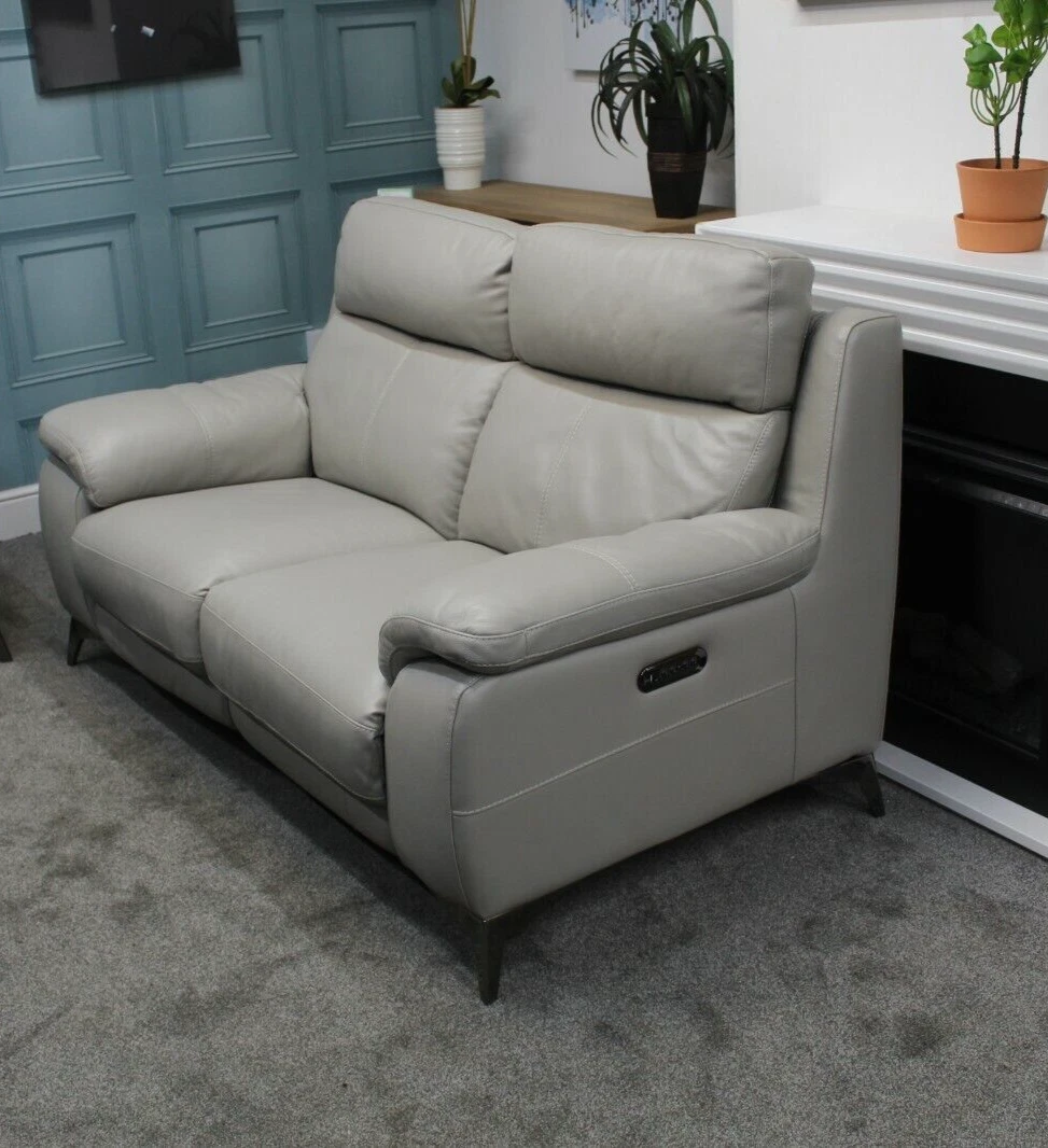 Grey Leather Sofa Furniture Village Baci Living Room