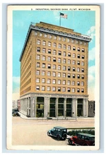 c1920 Industrial Savings Back, Flint, Michigan. Postcard F118E