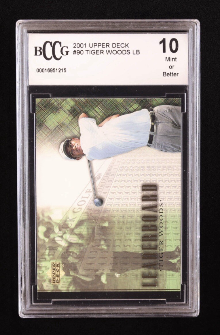 2001 Upper Deck #90 Tiger Woods Beckett 10
