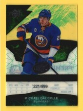 2018-19 Upper Deck Ice Premiers #74 Michael Dal Colle RC Rookie Acetate /999