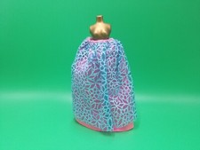 Barbie Doll Fashion Layered Ball Gown Dress Outfit Floral Flower Blue  Pink HTF