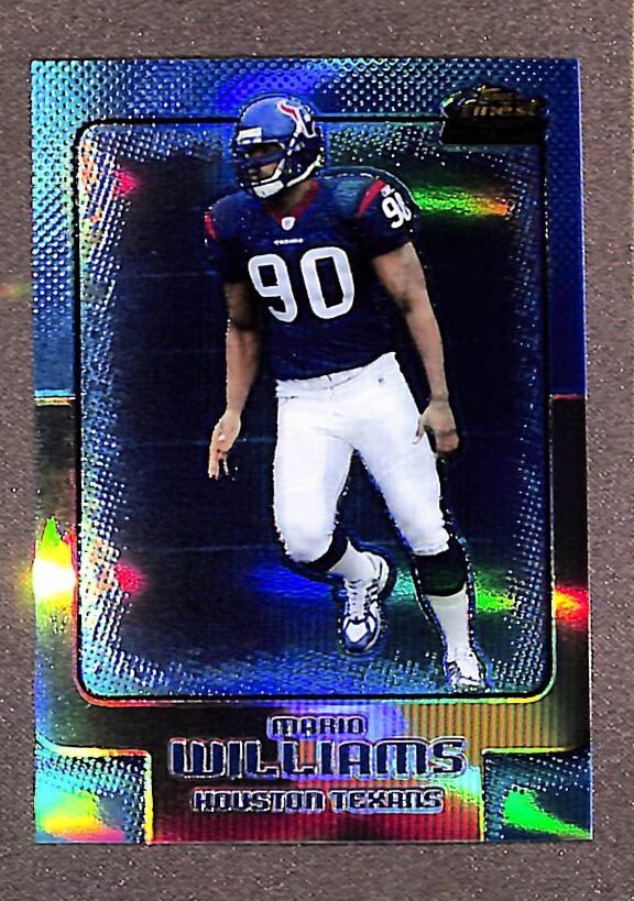 2006 Topps Finest #123 Mario Williams Rookie RC Blue Refractor Parallel SP #/250