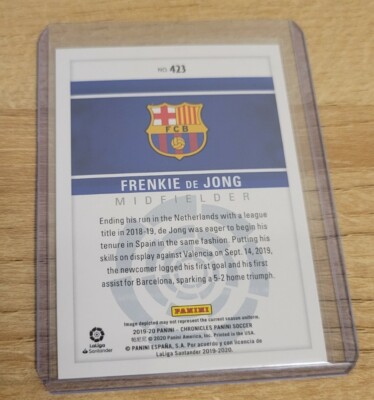 2019-20 Chronicles Soccer Rookie RC Base FC Barcelona Frenkie de