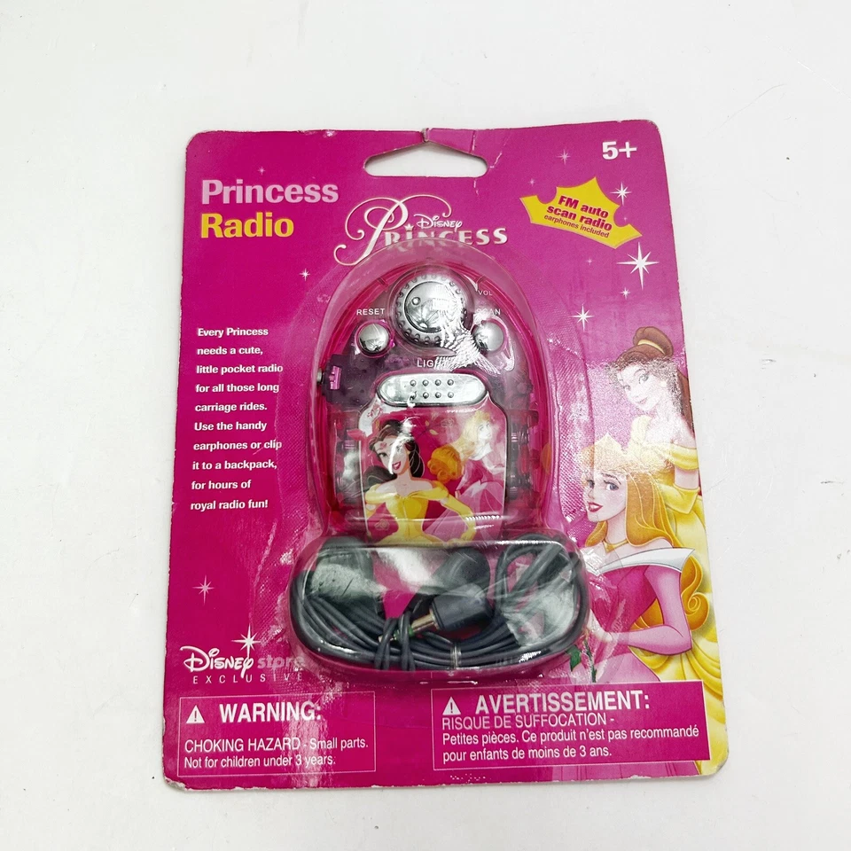 Auriculares De Colección Princesa Radio Disney Store Exclusivos FM Escaneo Automático NUEVO Foto 2 de 4